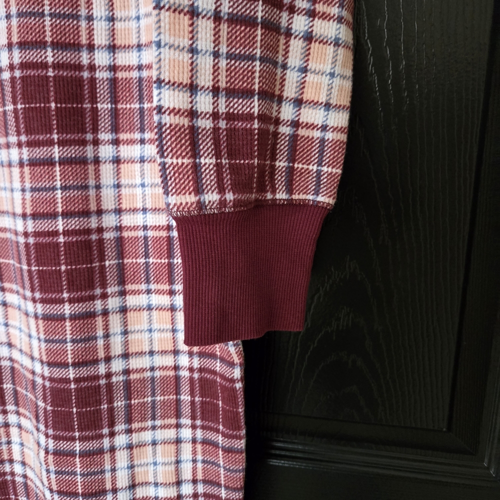 JOCKEY Womens Waffle Plaid Union Whimsy Pajamas Size L - Picture 4 of 14